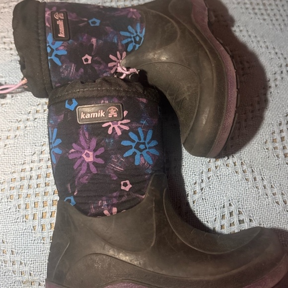 KAMIK girls winter boots toddler size 13   Built in the USA Waterproof neoprene - Picture 2 of 5